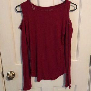 Red long sleeve shirt